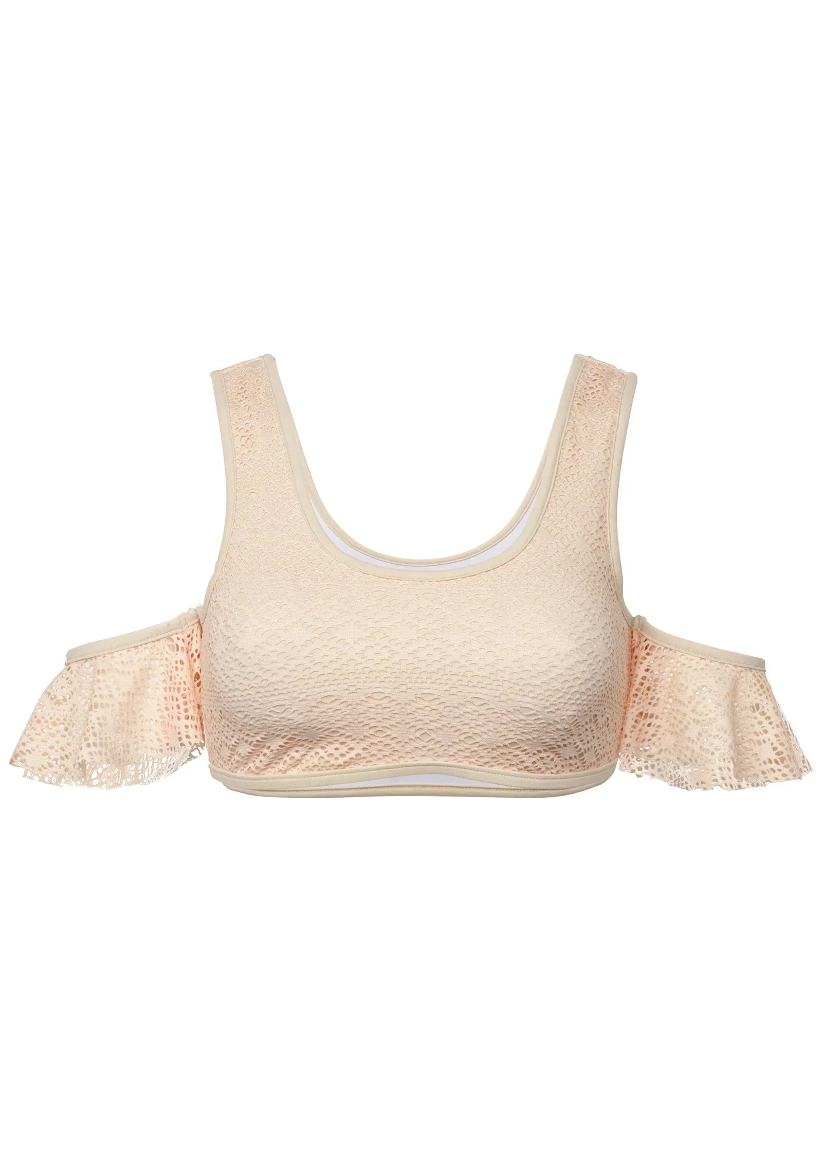 Crochet Cold Shoulder Top Brazilian Sand