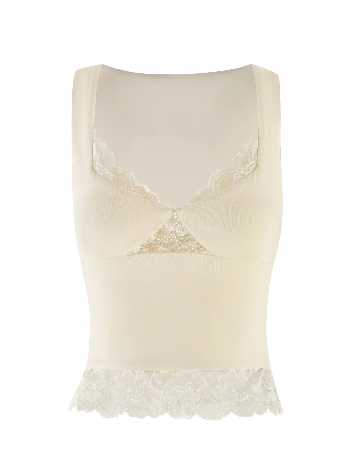 DIONE LACE TOP YELLOW BUTTER SOFT BUTTER