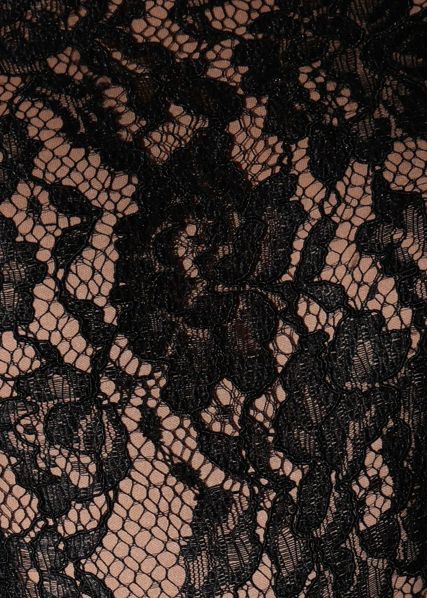 Flawlessly Lost Lace Backless Playsuit Black