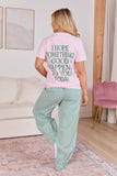 Good Things Happen Light Pink Graphic Tee