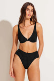 Rossi Halter Underwire Top Black SuperRib