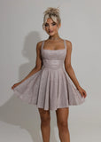 No Other Love Bow Mini Dress Pink
