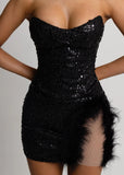 Under the Spotlight Mini Dress Black