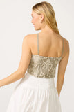 Elise Embroidered Halter Top