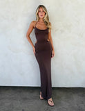 SURIYA MAXI DRESS CHOCOLATE BROWN