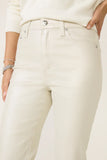 Lennon Cropped Bootcut Coated Jean