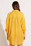 Playa Linen Boyfriend Shirt Sunflower EcoLinen
