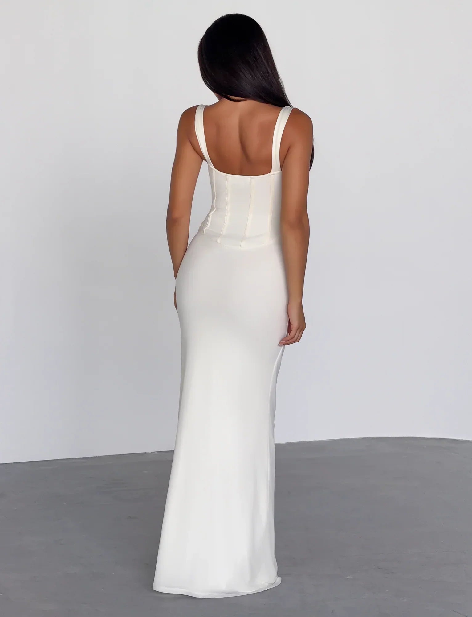 GINNY MAXI DRESS OFF WHITE