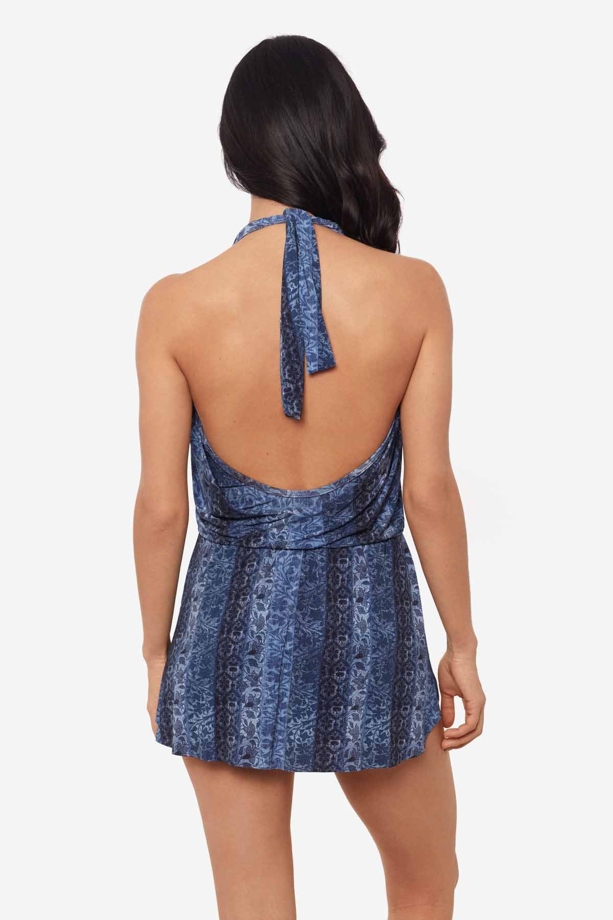Ellie Swim Dress in Via Roma