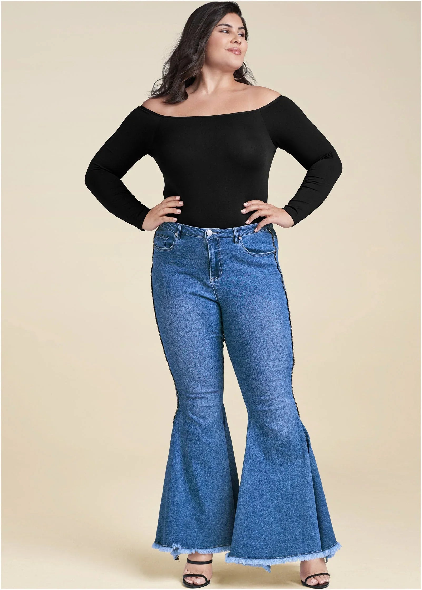 Extreme Flare Jeans Medium Wash