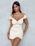 DENALI MINI DRESS WHITE BONE