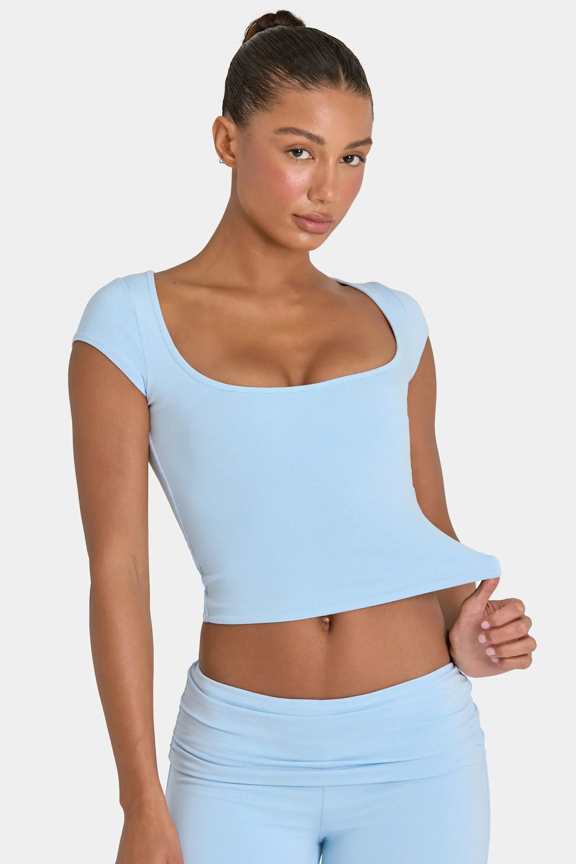ButterCloud Crop Top in Sky