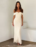 DENALI MAXI DRESS WHITE BONE
