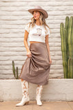 Adriana Beige Cowboy Boots FINAL SALE