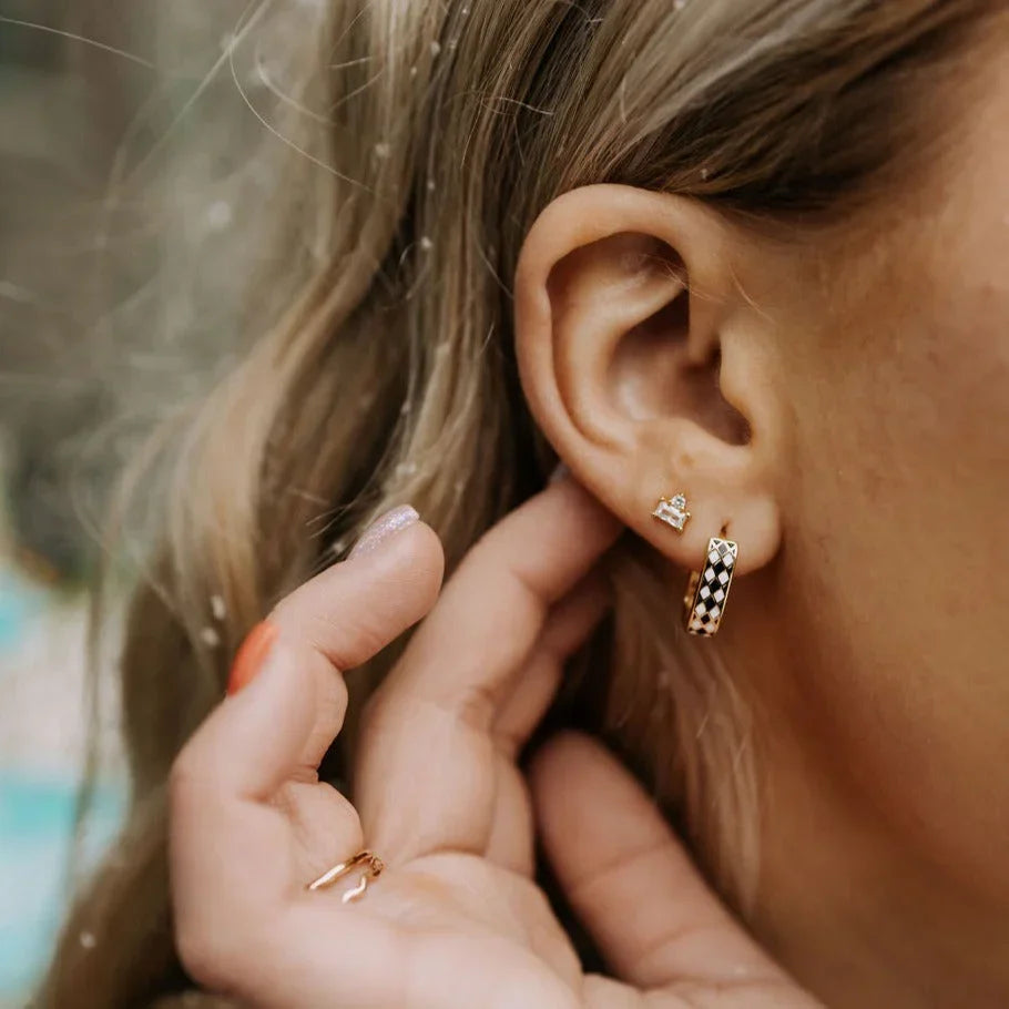 Times Square Reversible Hoop Earrings