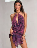 INDIGO MINI DRESS 20 BURGUNDY ROMANTICA