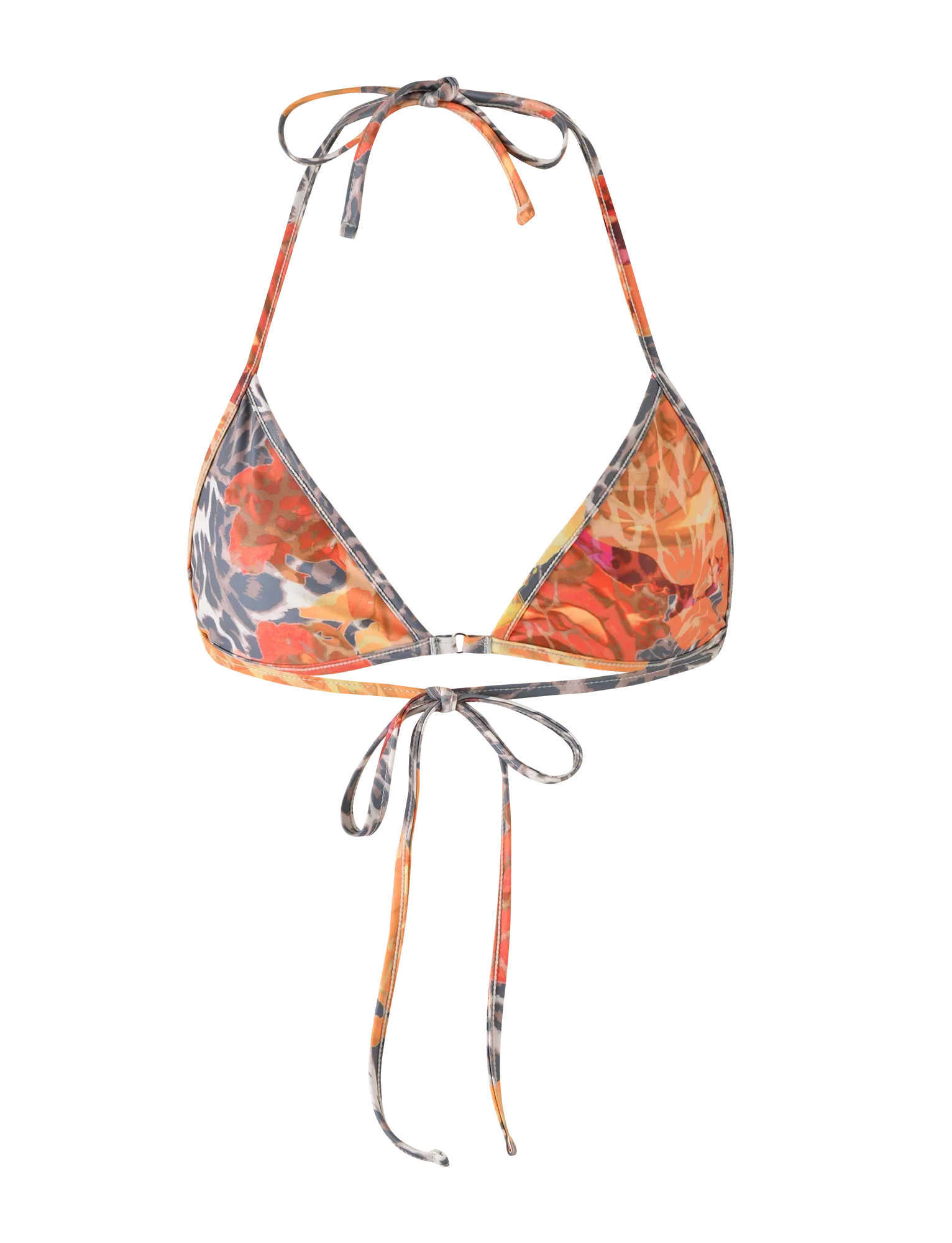 DIANA BIKINI TOP MULTI LEOPARD ORANGE LEOPARD