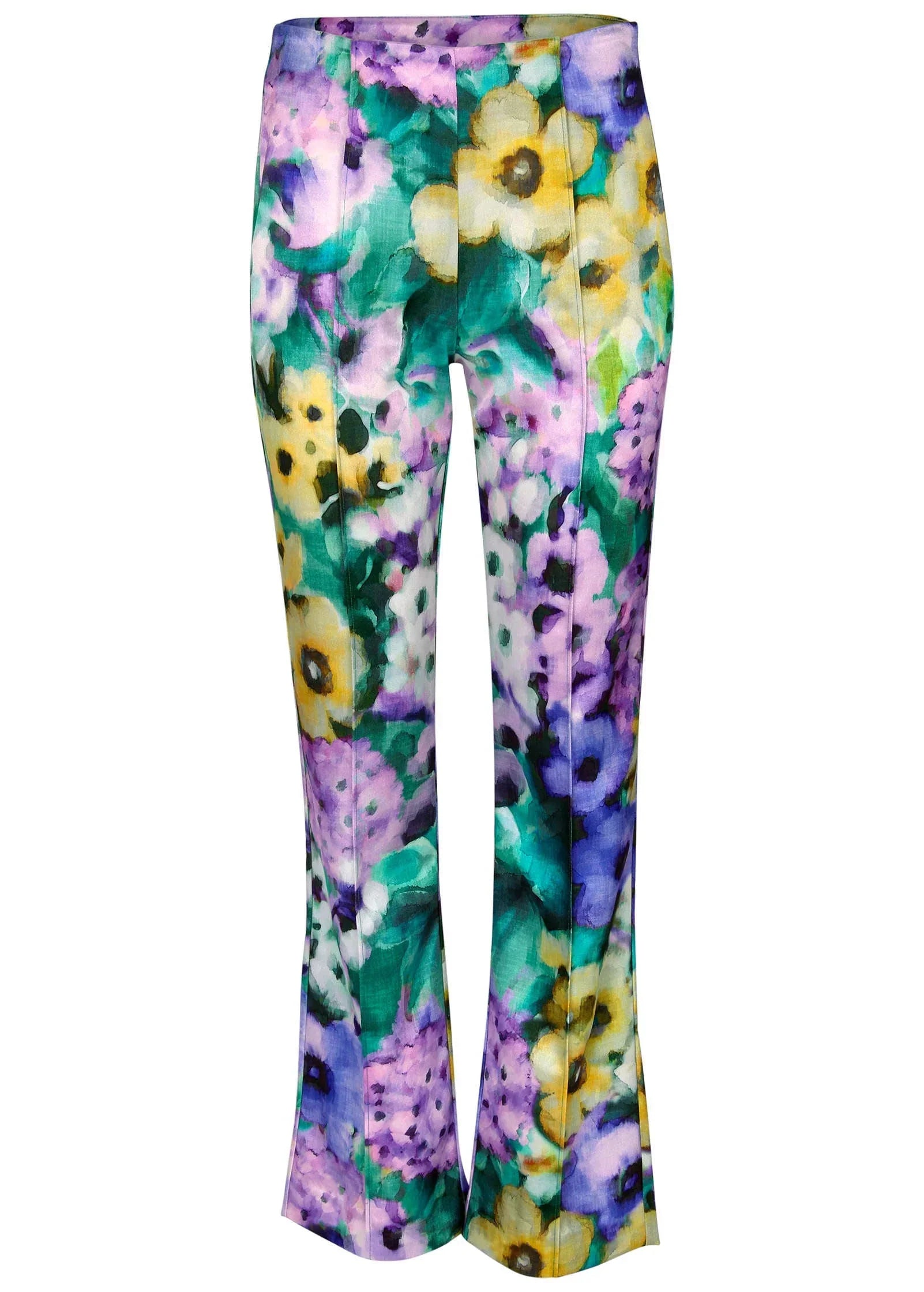 Satin Flare Pant Monets Garden