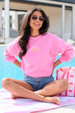 Sunshine On My Mind Pink Graphic Sweatshirt