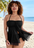 Lanai Bandeau Tankini Top Black Beauty