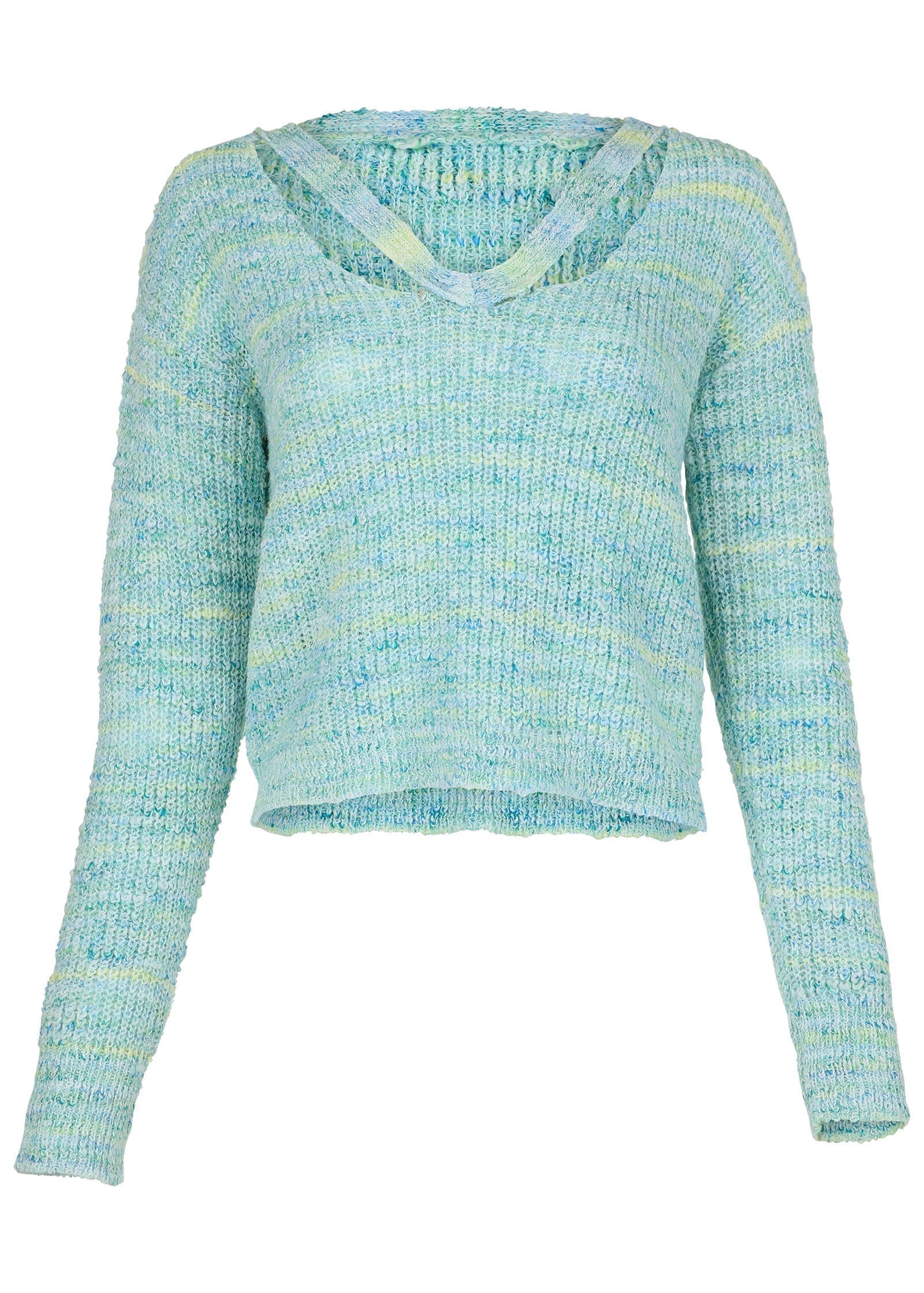 Spacedye V Neck Sweater Blue Multi
