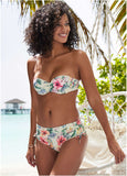 Printed Tie Side Moderate Bottom Cream Multi
