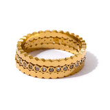 Ellie Gold Stacking Ring Set