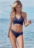 Laguna Wrap Underwire Top Ultramarine Blue