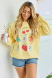 Diet Soda and Fruit Yellow Graphic Sweatshirt