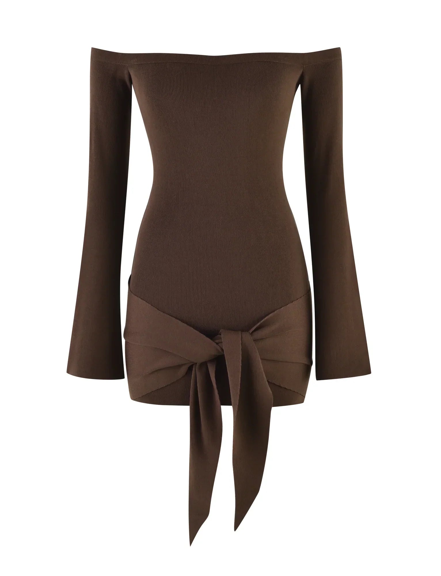 CYPRESS MINI DRESS BROWN CHOCOLATE