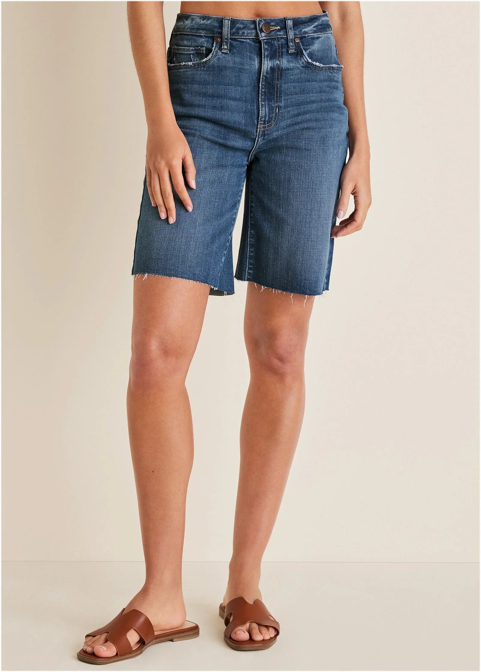Brooke Denim Bermuda Shorts Medium Wash