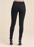 Floral Embellished Jeans Black Multi