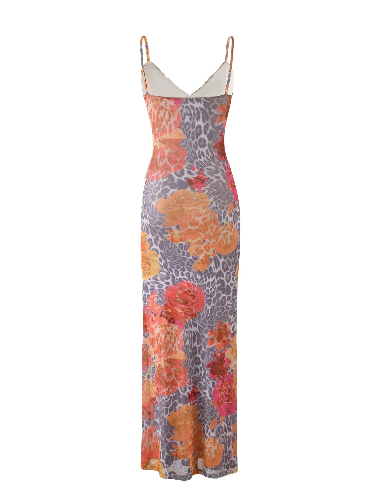 JULIANNA DRESS MULTI LEOPARD ORANGE LEOPARD