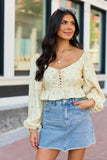 Maisie Yellow Floral Corset Woven Top