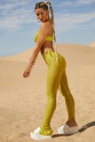 Tall Embellished Mesh Trousers in Lime