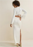 Two Piece Sweater Dress Cloud Dancer