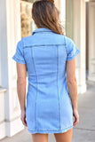 My Favorite Denim Pocket Mini Dress