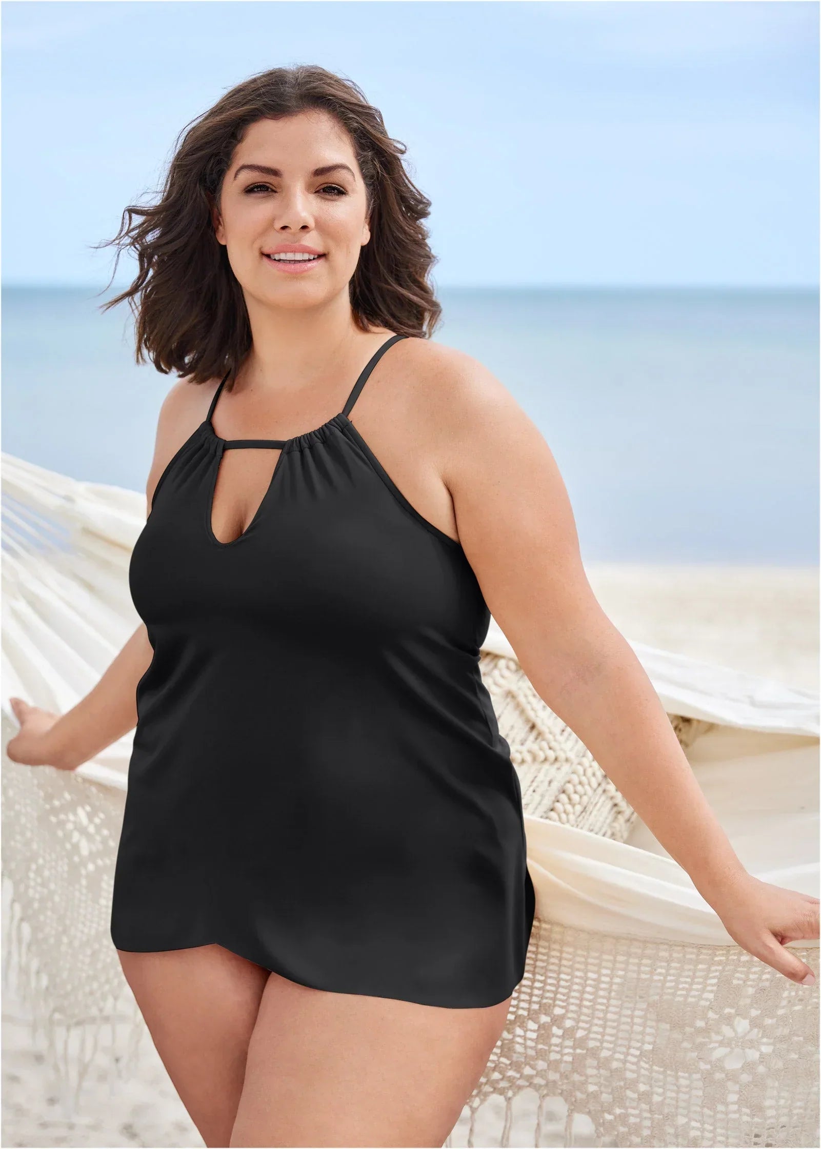 Georgia Tankini Top Black Beauty