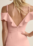 Ruffle Midi Dress Blush