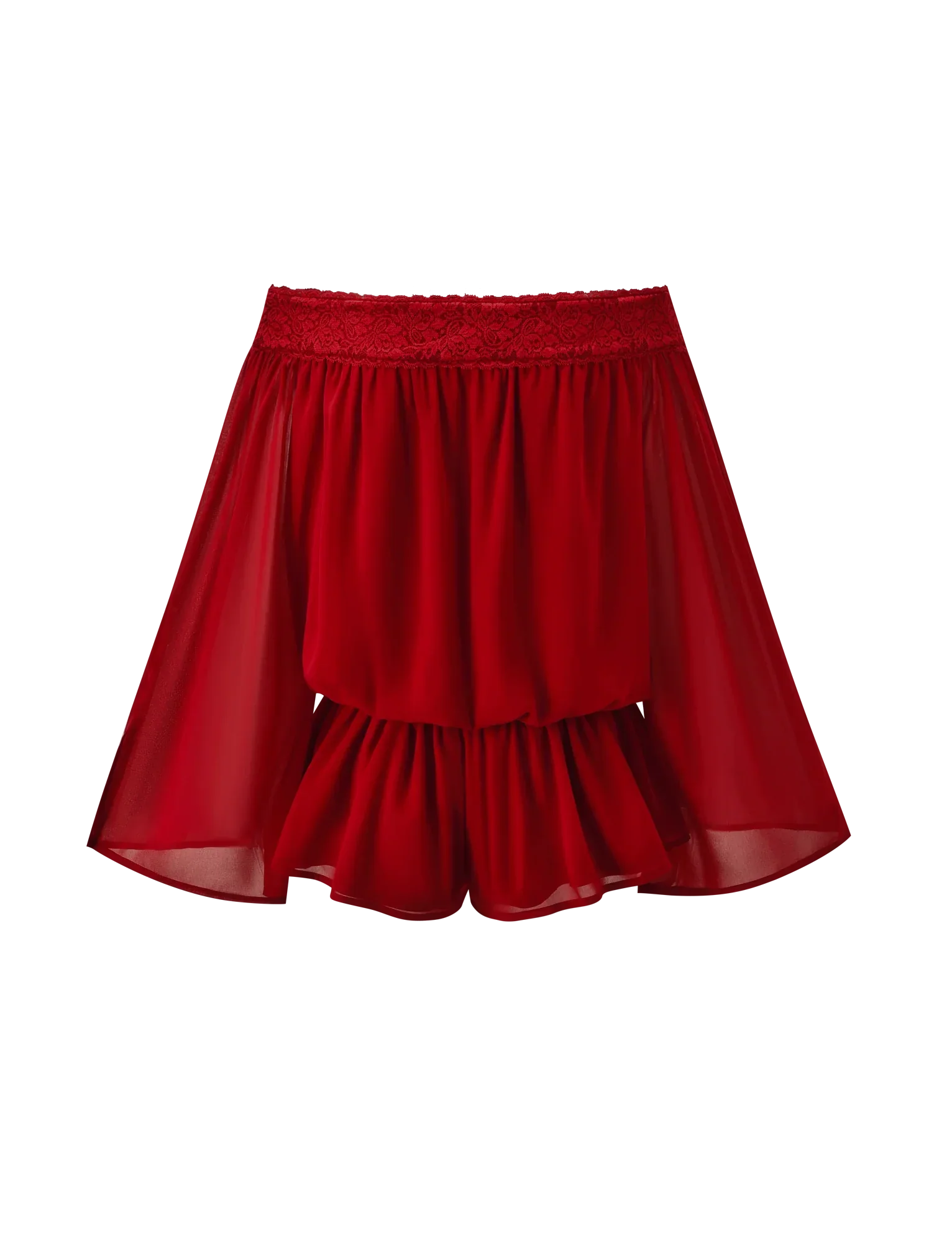 TESSIE PLAYSUIT RED