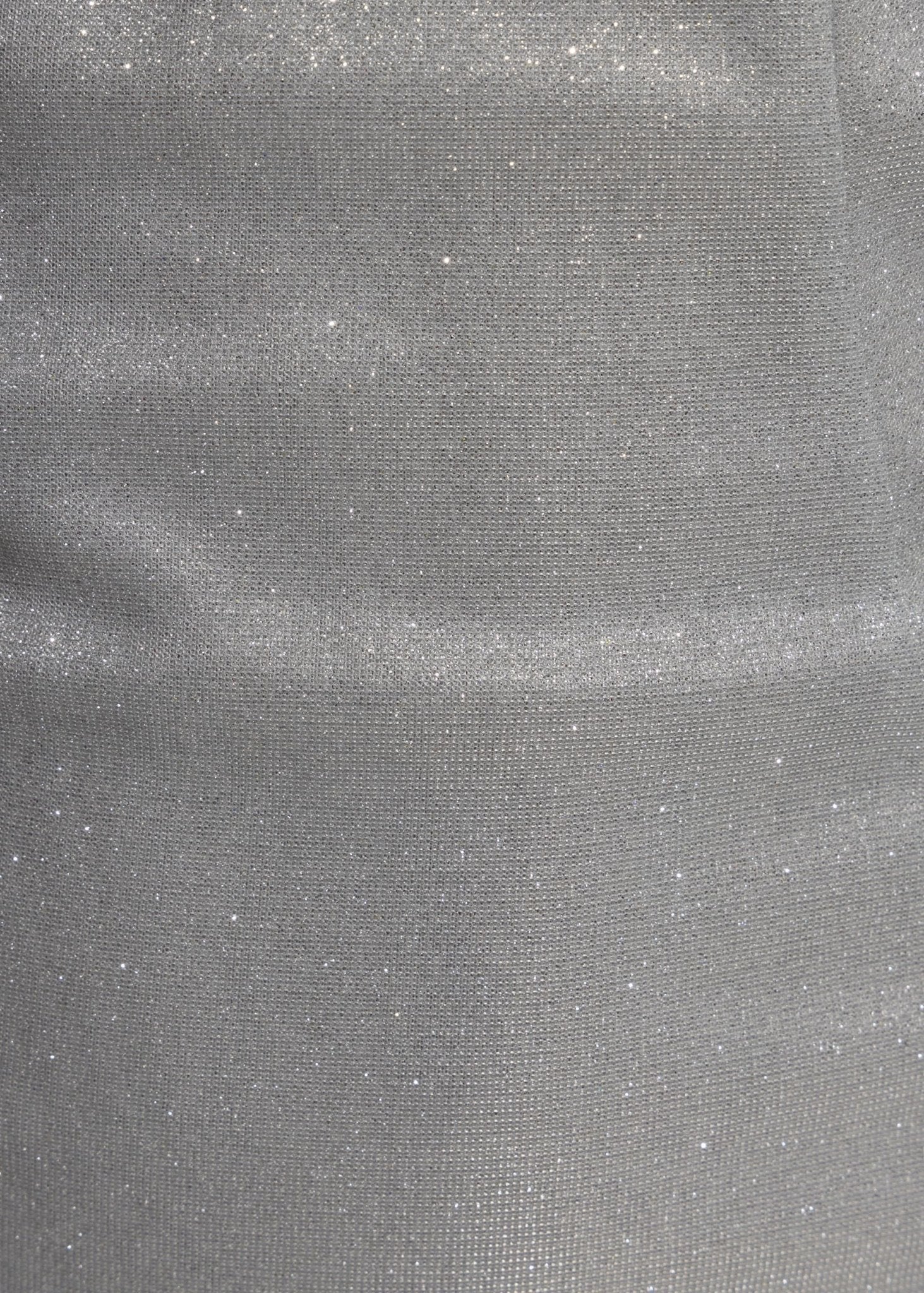 Get My Glitter On Metallic Mini Dress Silver