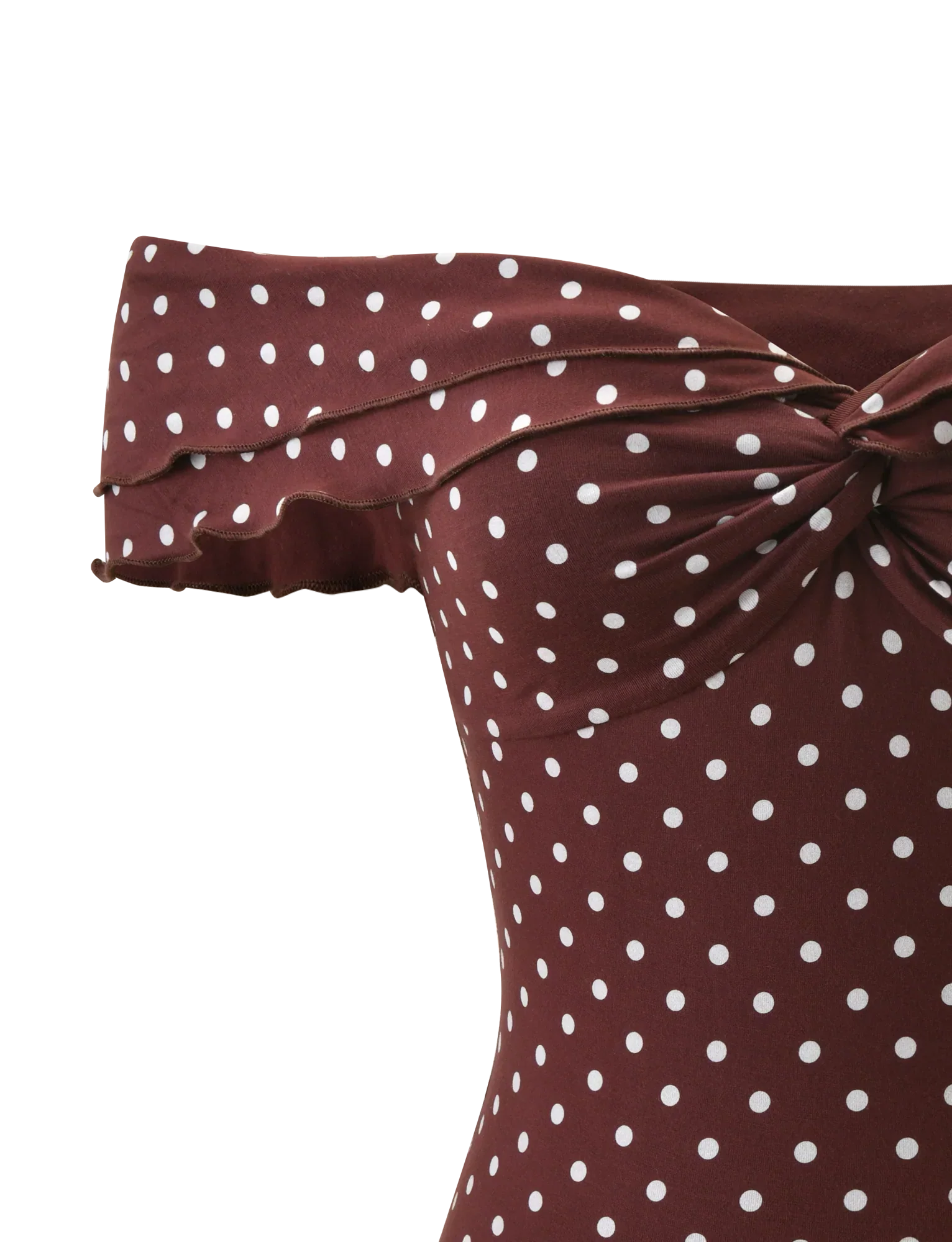 DENALI TOP BROWN DOT