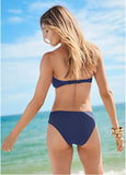 Ring Front Bandeau Top Ultramarine Blue