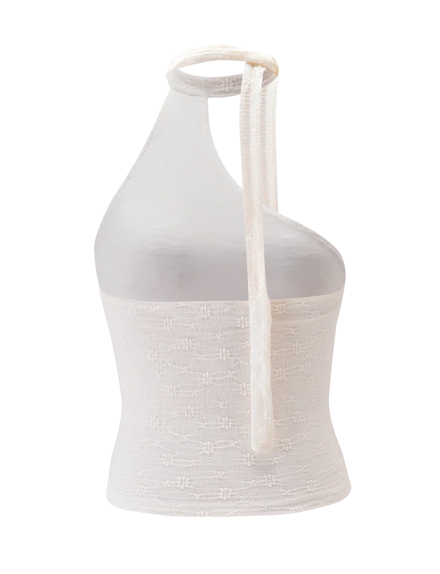 MYLAH ONE SHOULDER TOP IVORY