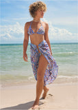Bahamas Triangle Bikini Top Aztec Patchwork