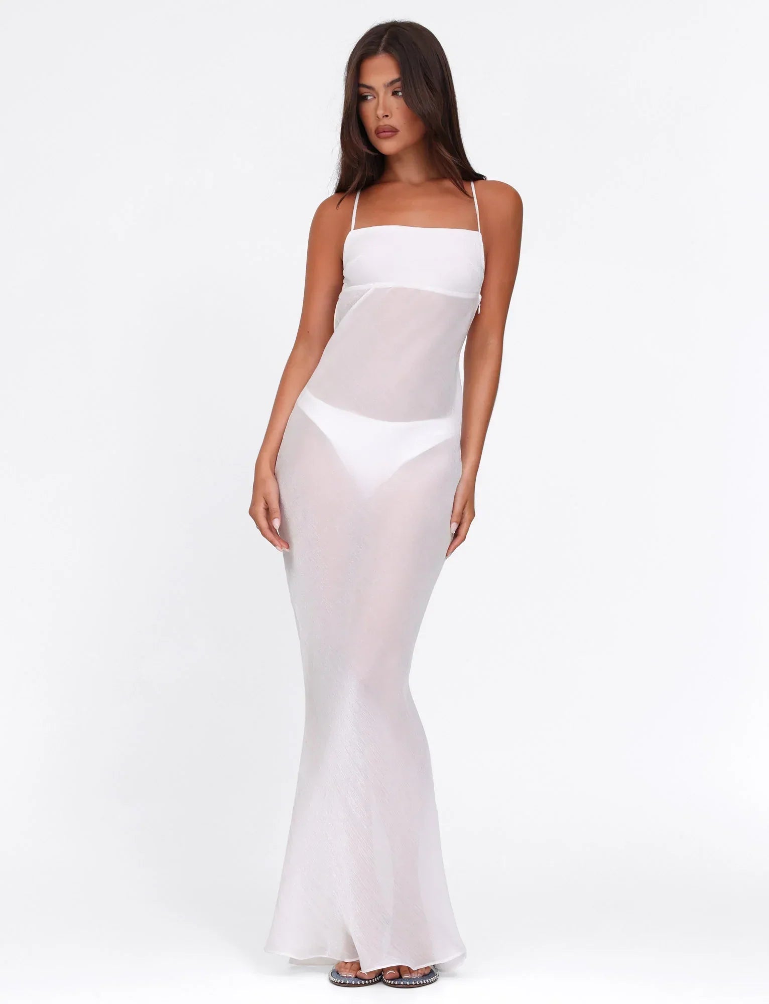 KIAH MAXI DRESS WHITE ICE