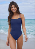 Strappy One Piece Swimsuit Ultramarine Blue
