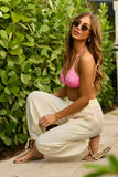 Gwen Cream Gauze Harem Pant