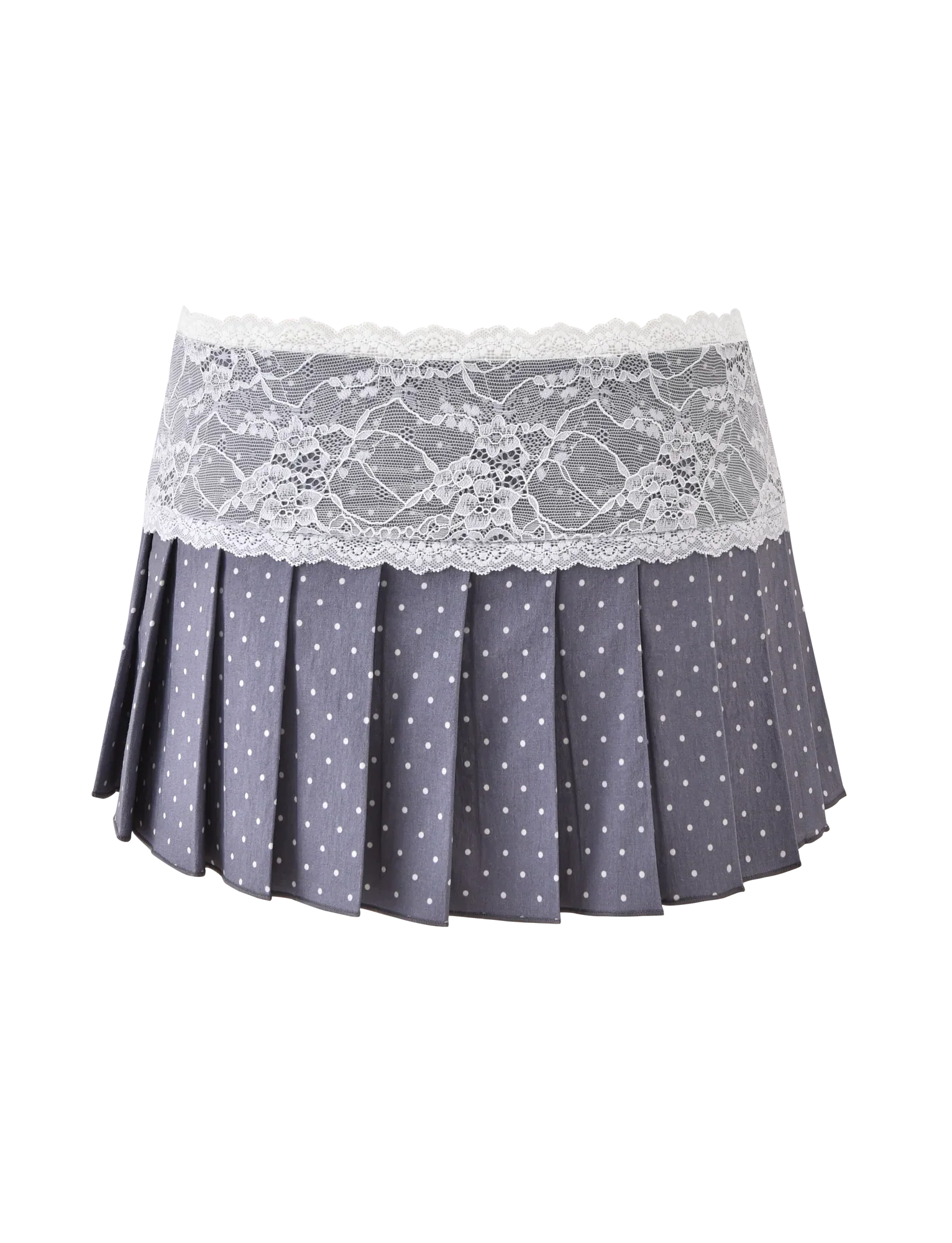 KITTIE LACE SKORT GREY DOT