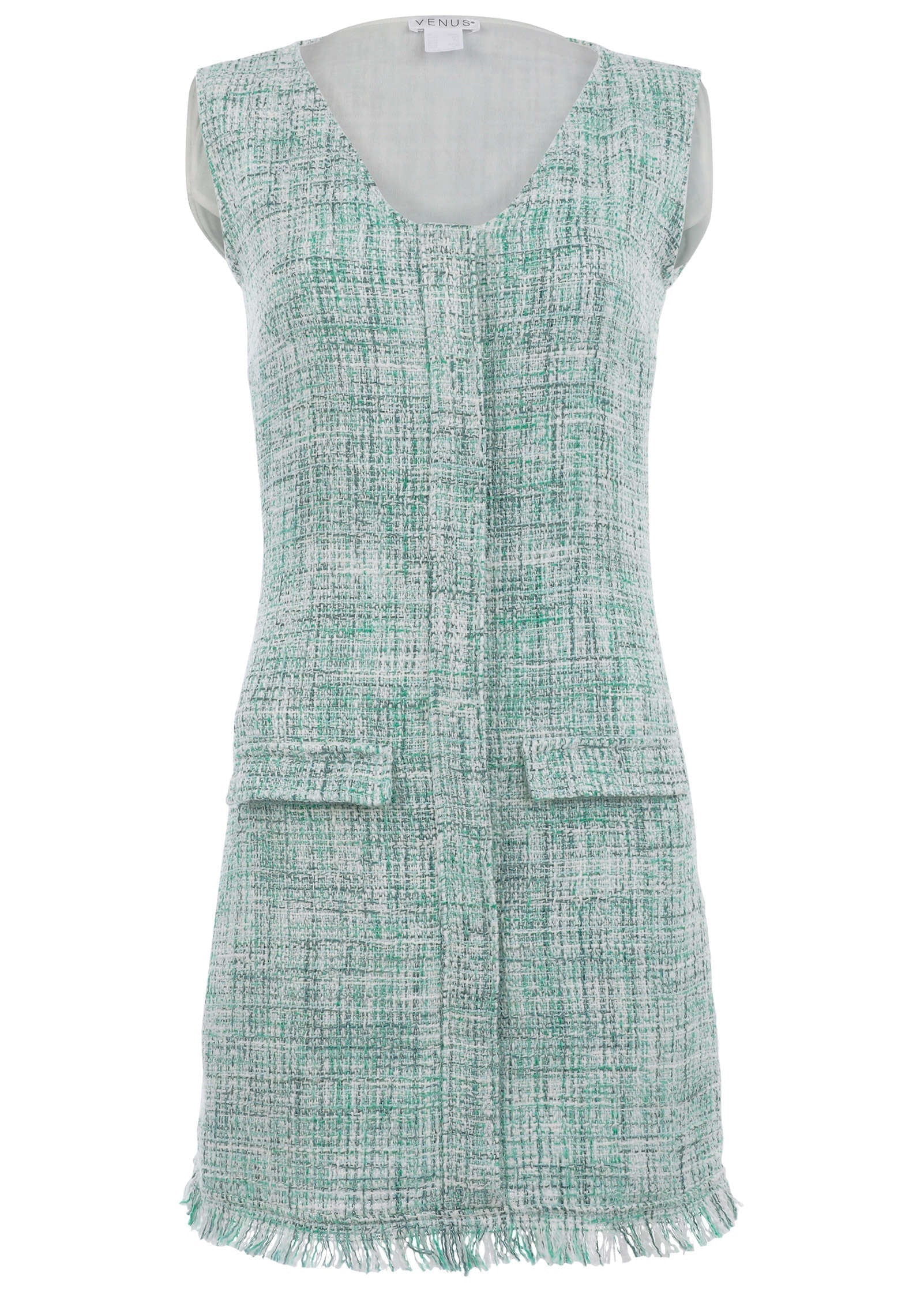 Terrace Tweed Mini Dress Blue Multi